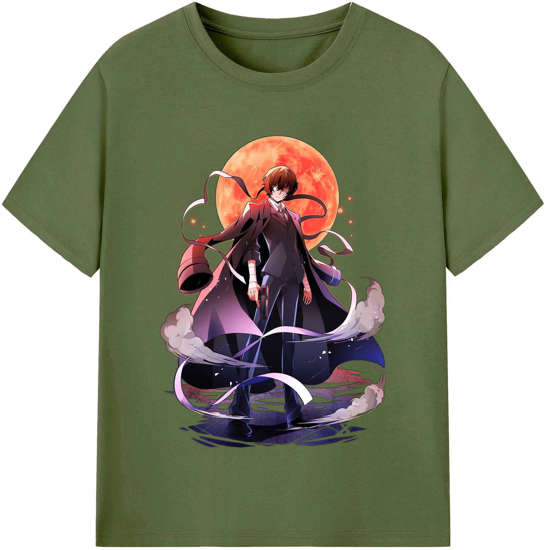 （画像用） 文豪ストレイドッグス Bungo Stray Dogs 綿100％半袖Tシャツ（フロントプリント）